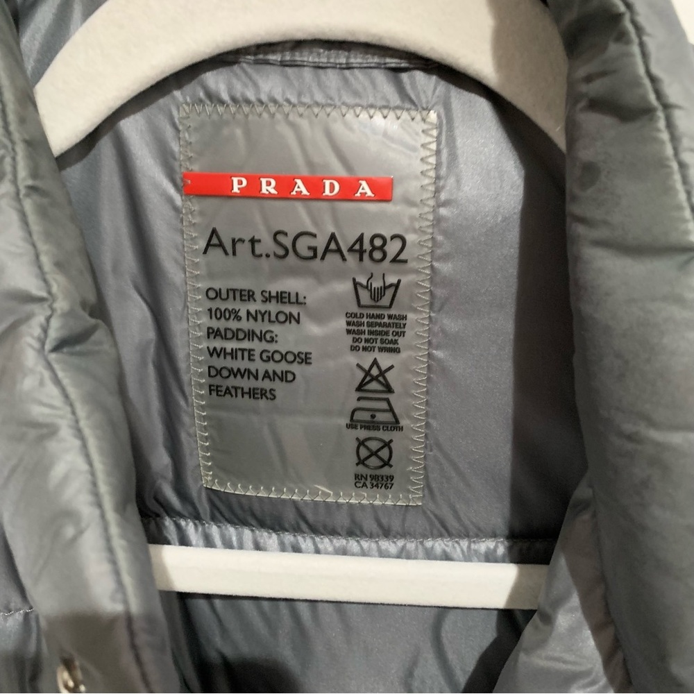 Prada Plain Logo Puffer Vest Down Jacket - image 3